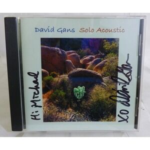 Solo Acoustic - David Gans ( Music CD, 2001 )  Artist Signed / Autographed